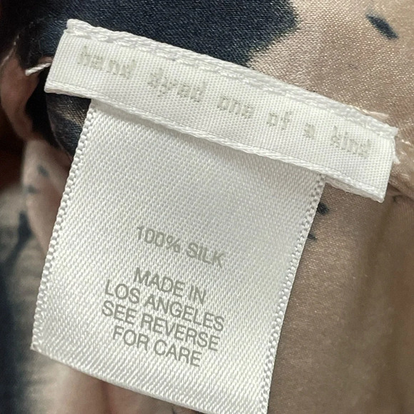 Amanda Bond Floral Silk Blouse Small Hand Dyed - Picture 9 of 11